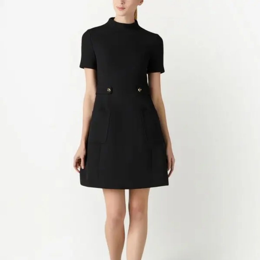 NWT ST JOHN Black Mini Dress 10